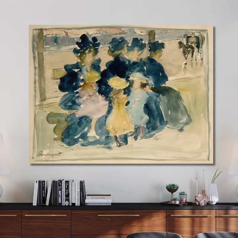 Le Long Du Boulevard Maurice Prendergast