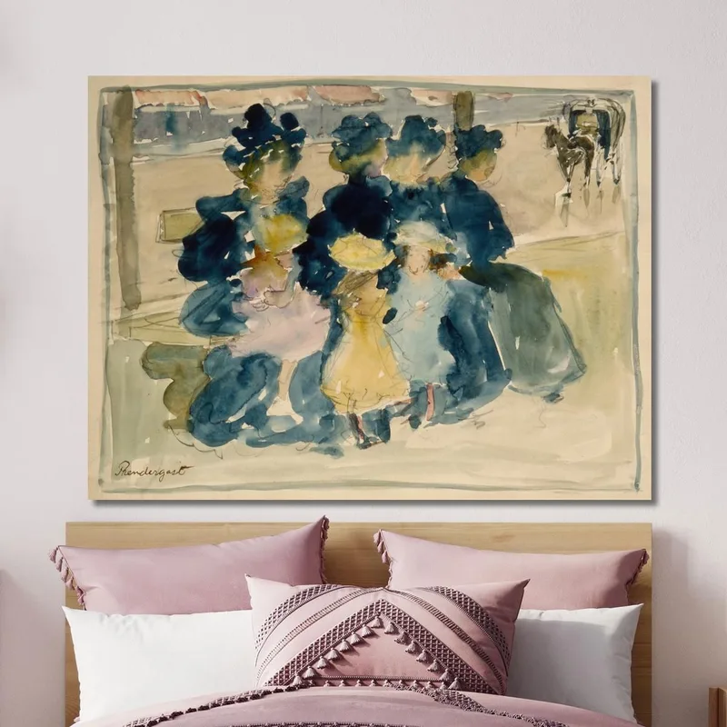 Le Long Du Boulevard Maurice Prendergast