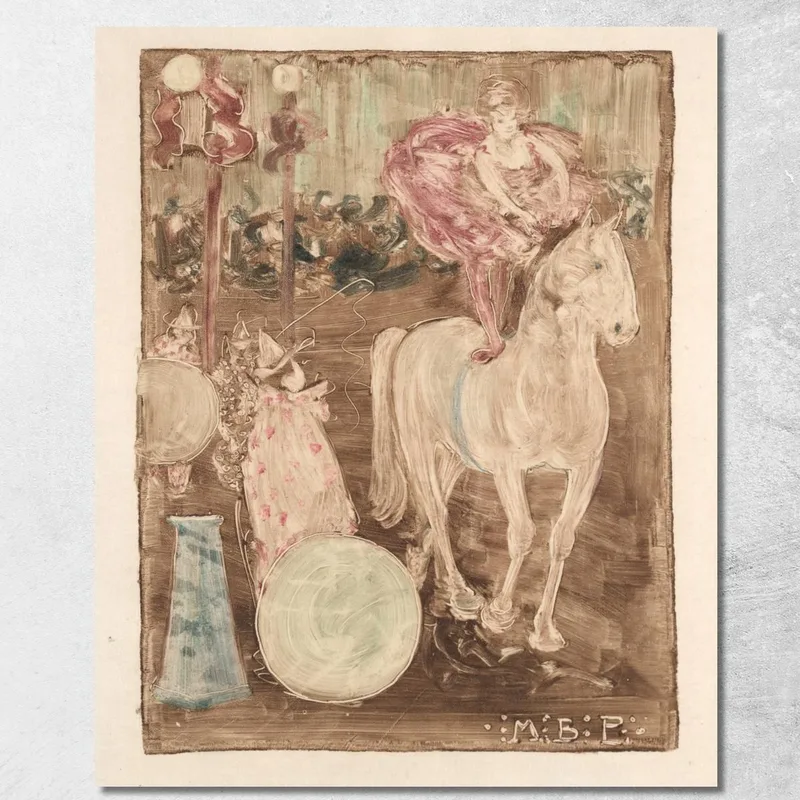 Reiterin Ohne Sattel Maurice Prendergast drucken auf leinwand