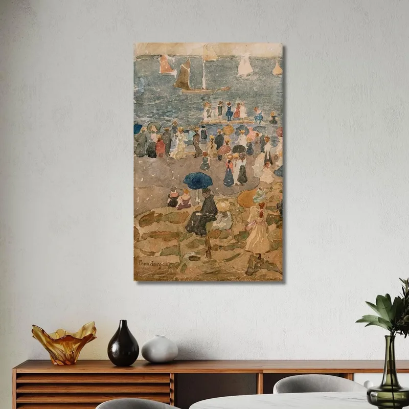 Scena Di Spiaggia North Shore Maurice Prendergast
