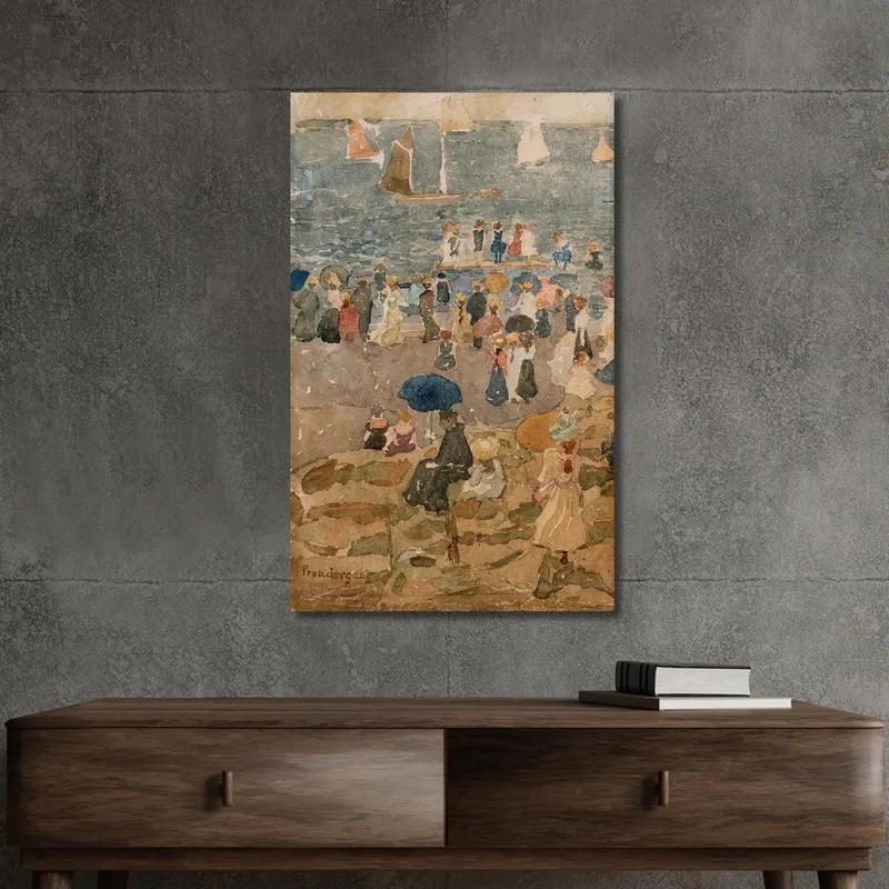 Scena Di Spiaggia North Shore Maurice Prendergast