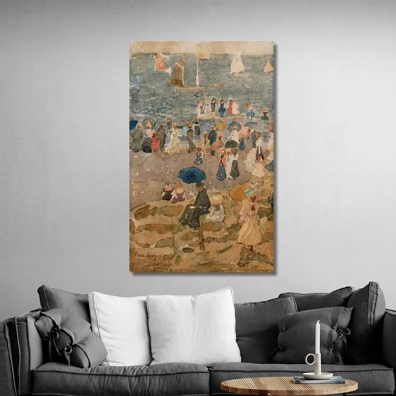 Scena Di Spiaggia North Shore Maurice Prendergast