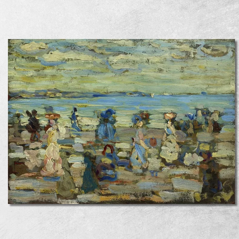 Strandszene Maurice Prendergast drucken auf leinwand