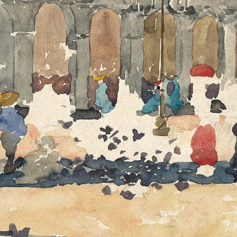 Caffè Florian In Venedig Maurice Prendergast
