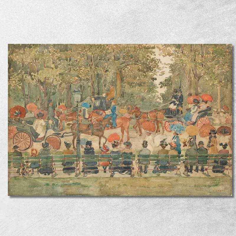 Central Park Maurice Prendergast drucken auf leinwand