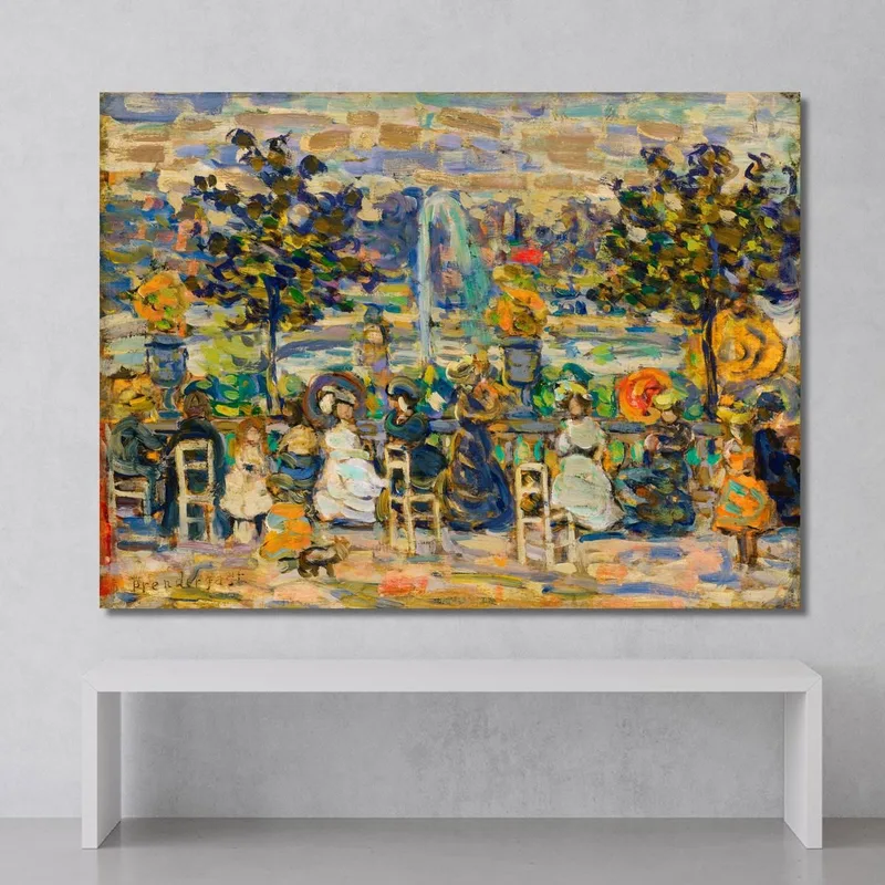 Dans Les Jardins Du Luxembourg Maurice Prendergast