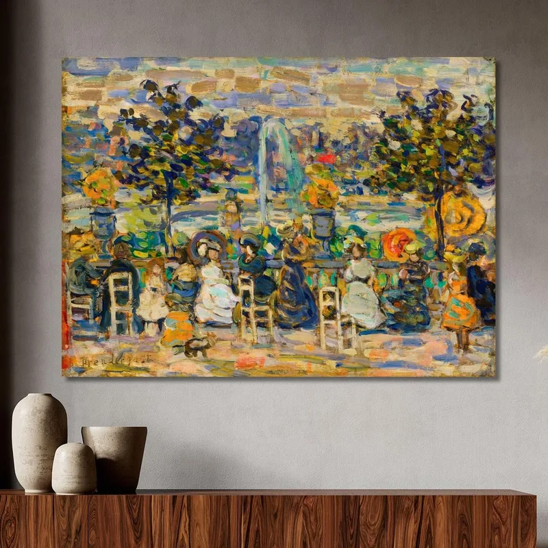 Dans Les Jardins Du Luxembourg Maurice Prendergast