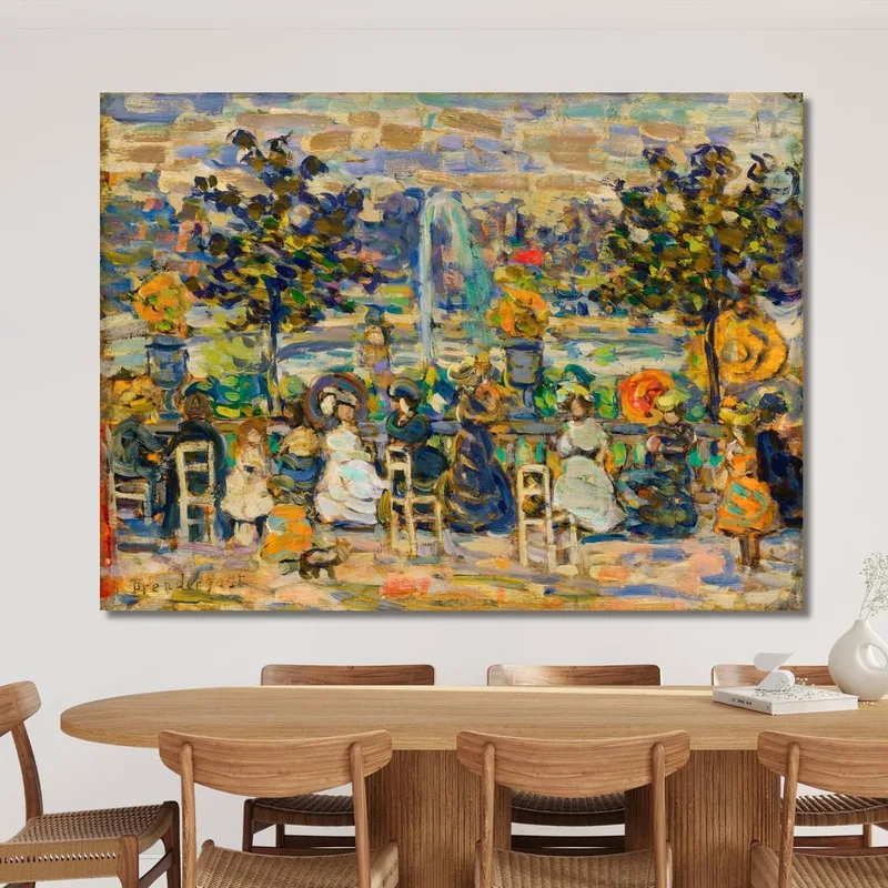 Dans Les Jardins Du Luxembourg Maurice Prendergast