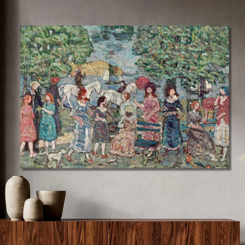 Landscape With Figures Maurice Prendergast