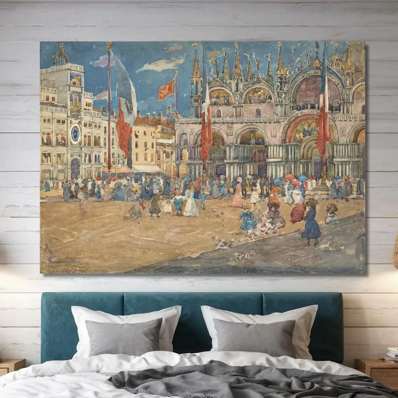 Piazza San Marco Maurice Prendergast