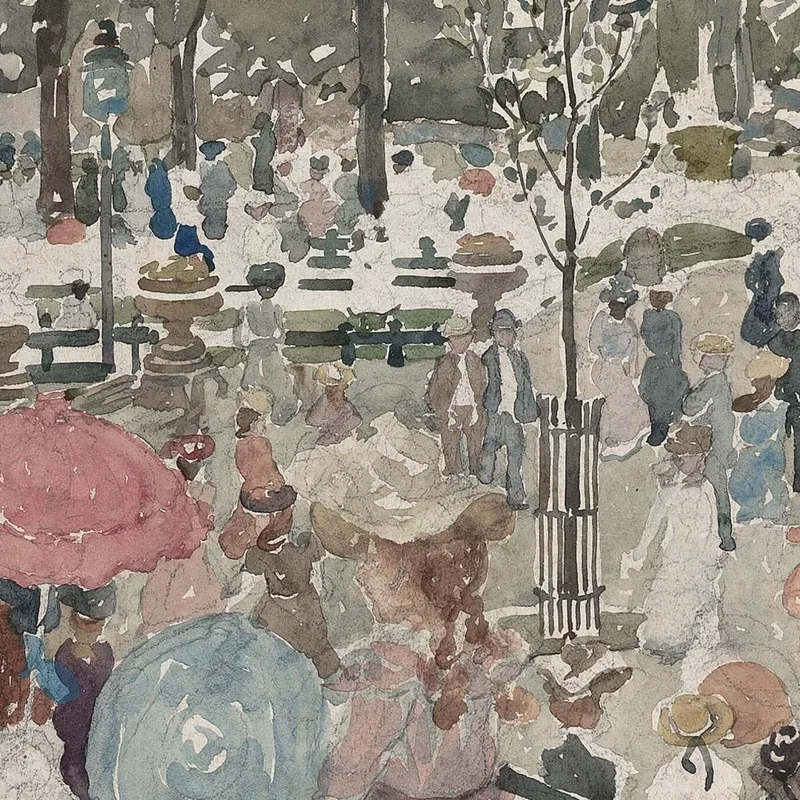 Le Mail Central Park Maurice Prendergast