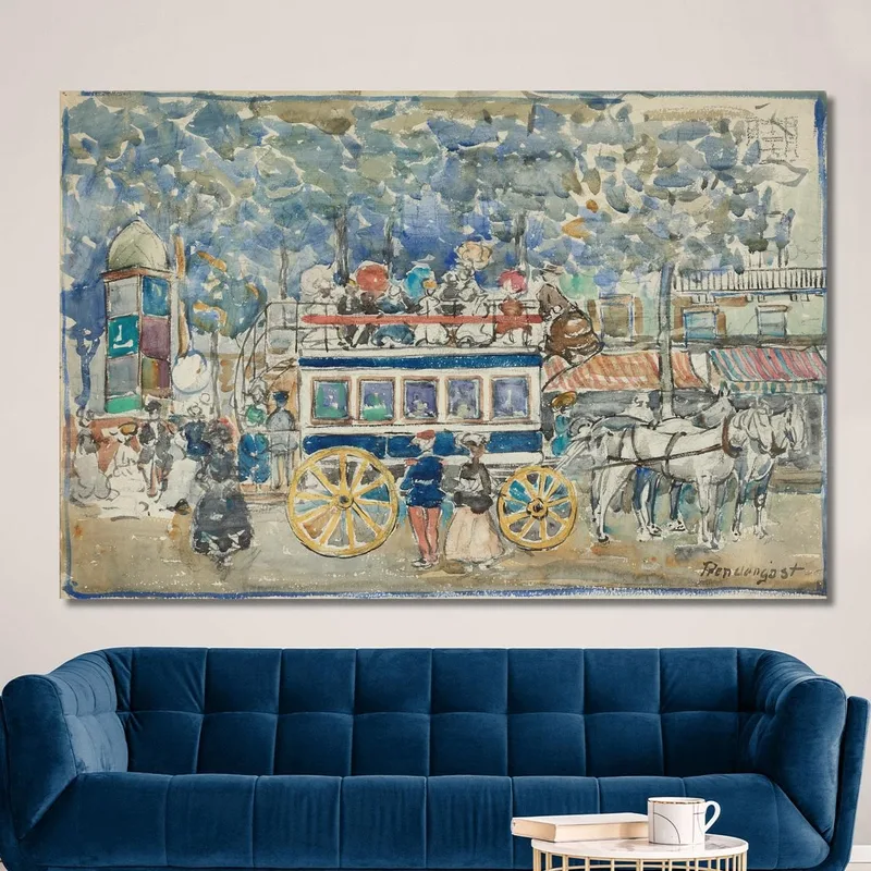 L'Omnibus Parisien Maurice Prendergast
