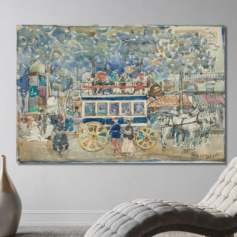 L'Omnibus Parisien Maurice Prendergast