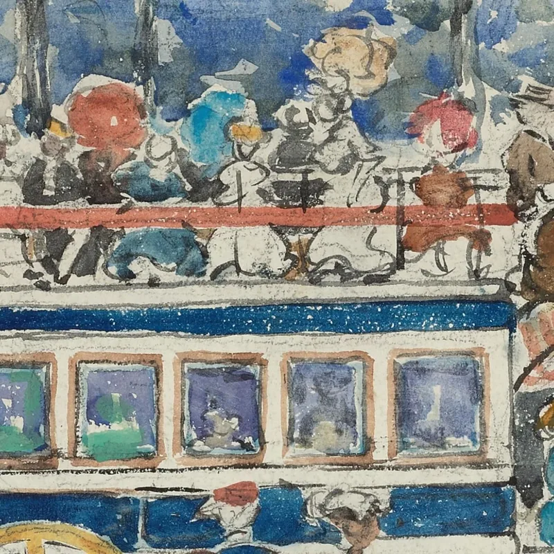 L'Omnibus Parisien Maurice Prendergast