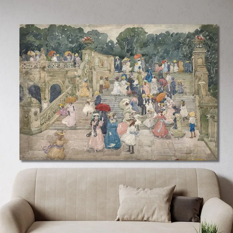 Le Pont De La Terrasse Central Park Maurice Prendergast