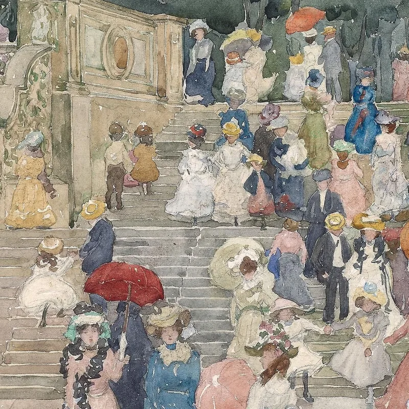 Le Pont De La Terrasse Central Park Maurice Prendergast