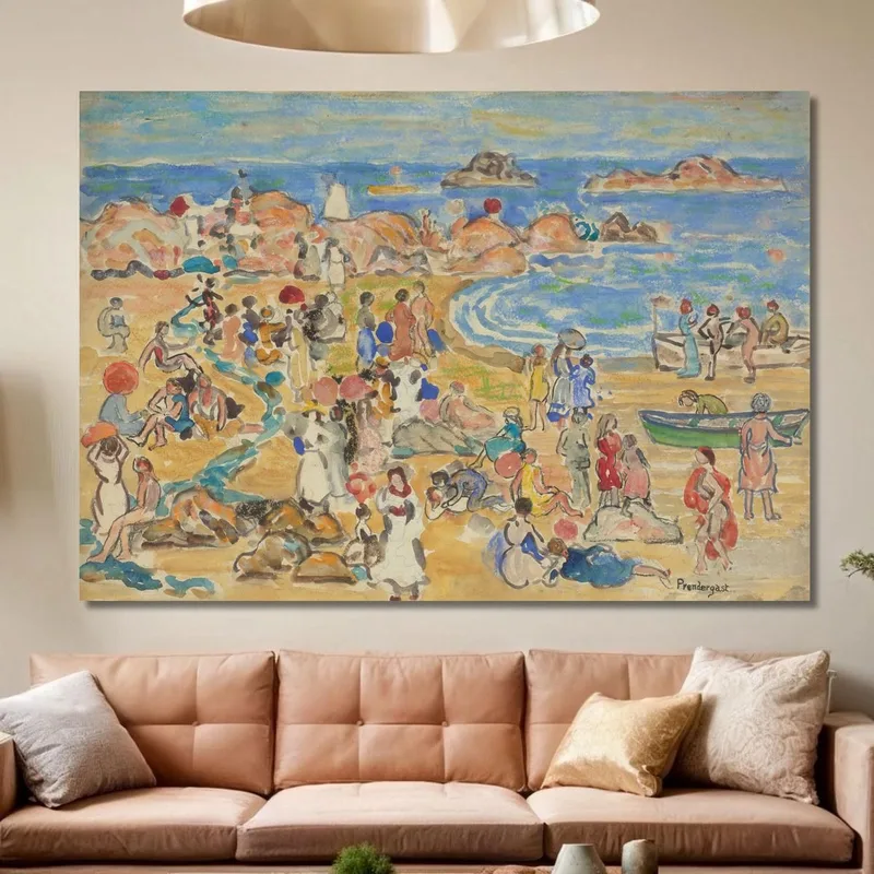 View Along New England Coast Maurice Prendergast