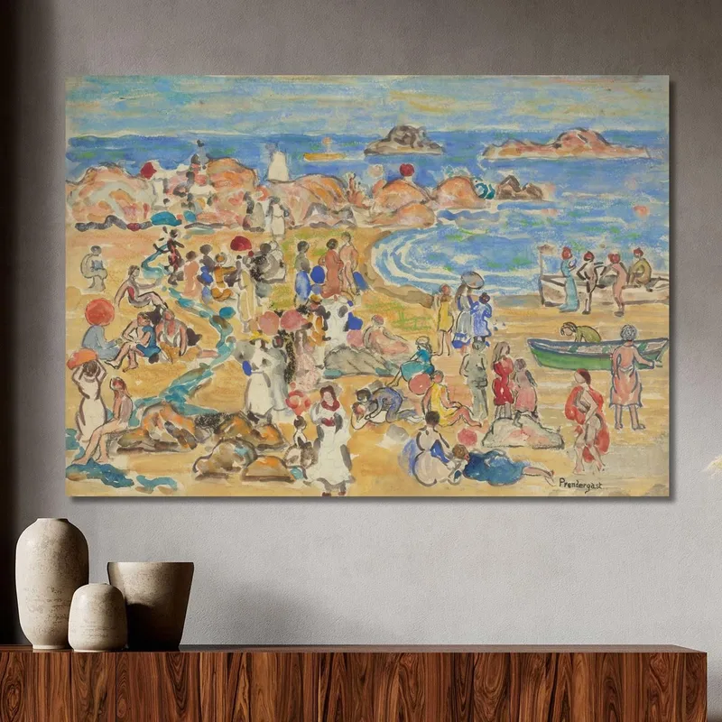 View Along New England Coast Maurice Prendergast