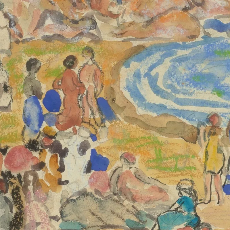 View Along New England Coast Maurice Prendergast