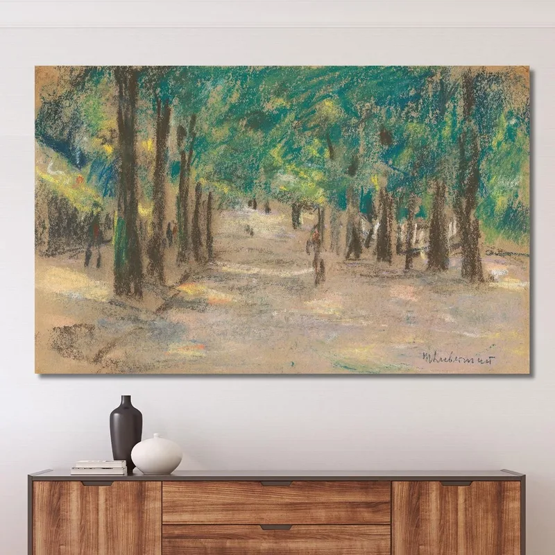 Allee Wohl In Haarlem Max Liebermann