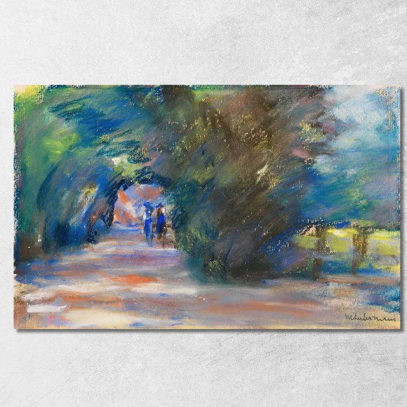 Avenue With Two Riders Max Liebermann canvas print