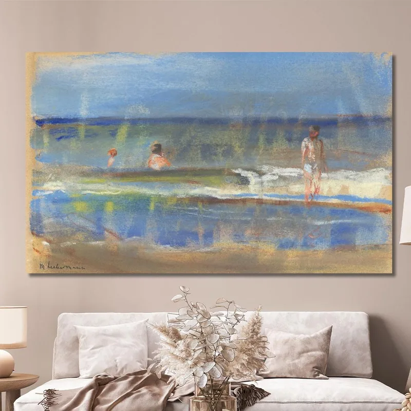 Bathing In The Sea Max Liebermann