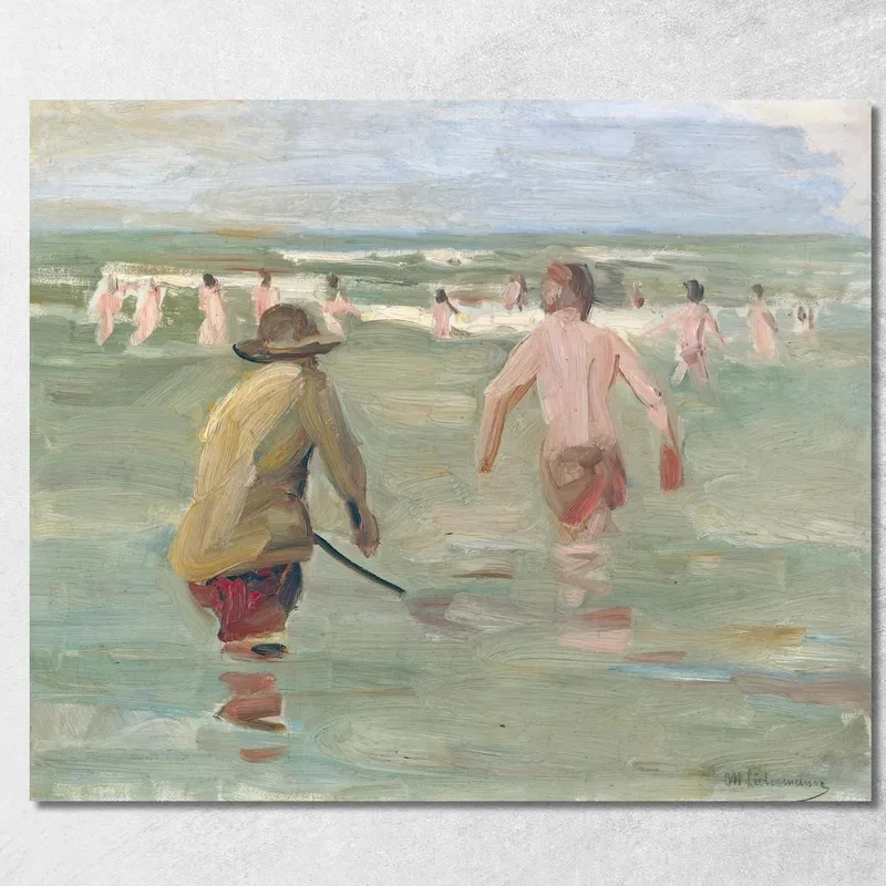 Bathing Boys With Crab Fisherman Max Liebermann canvas print