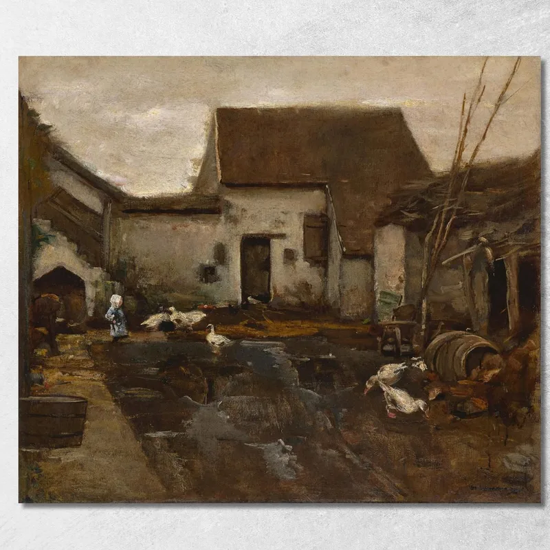 Farm In Barbizon Max Liebermann canvas print