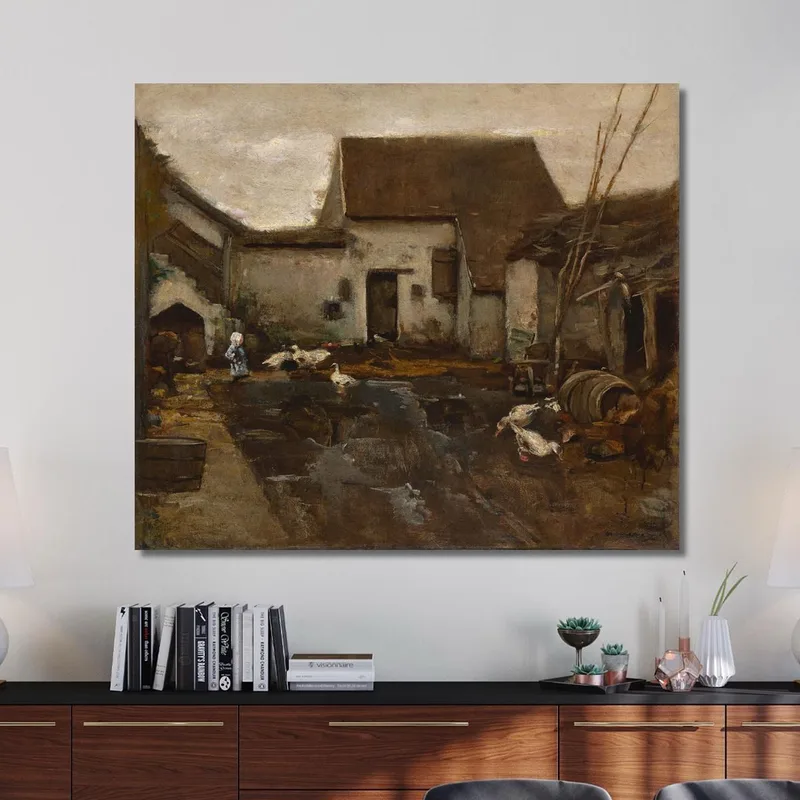 Farm In Barbizon Max Liebermann