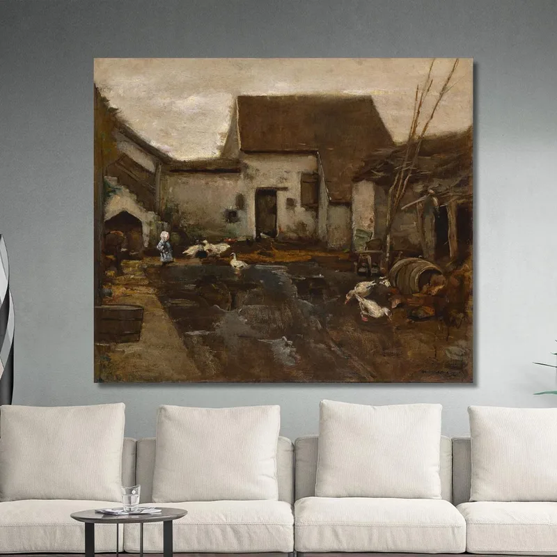 Farm In Barbizon Max Liebermann