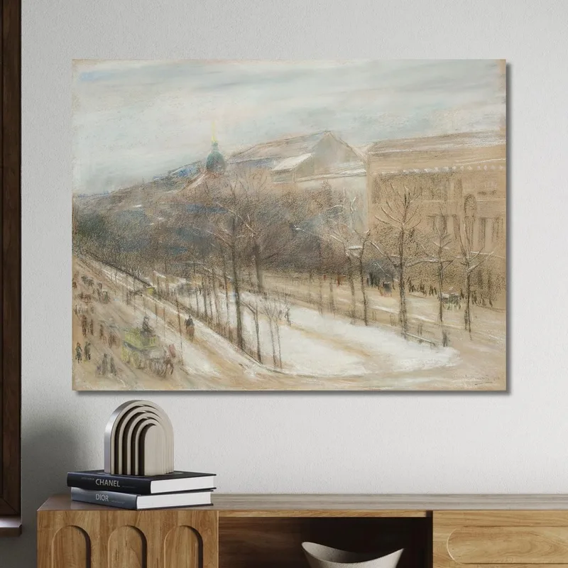 View From The Artist'S Living Room Window Onto Unter Den Linden Street Max Liebermann