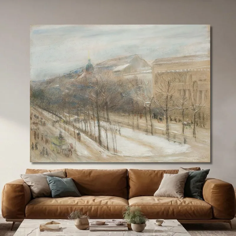 View From The Artist'S Living Room Window Onto Unter Den Linden Street Max Liebermann