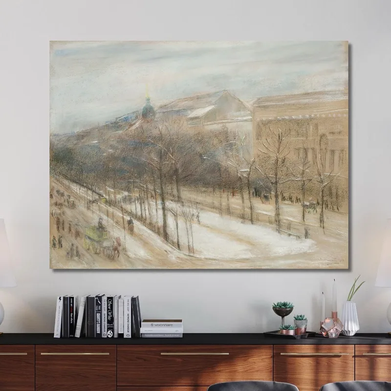 View From The Artist'S Living Room Window Onto Unter Den Linden Street Max Liebermann
