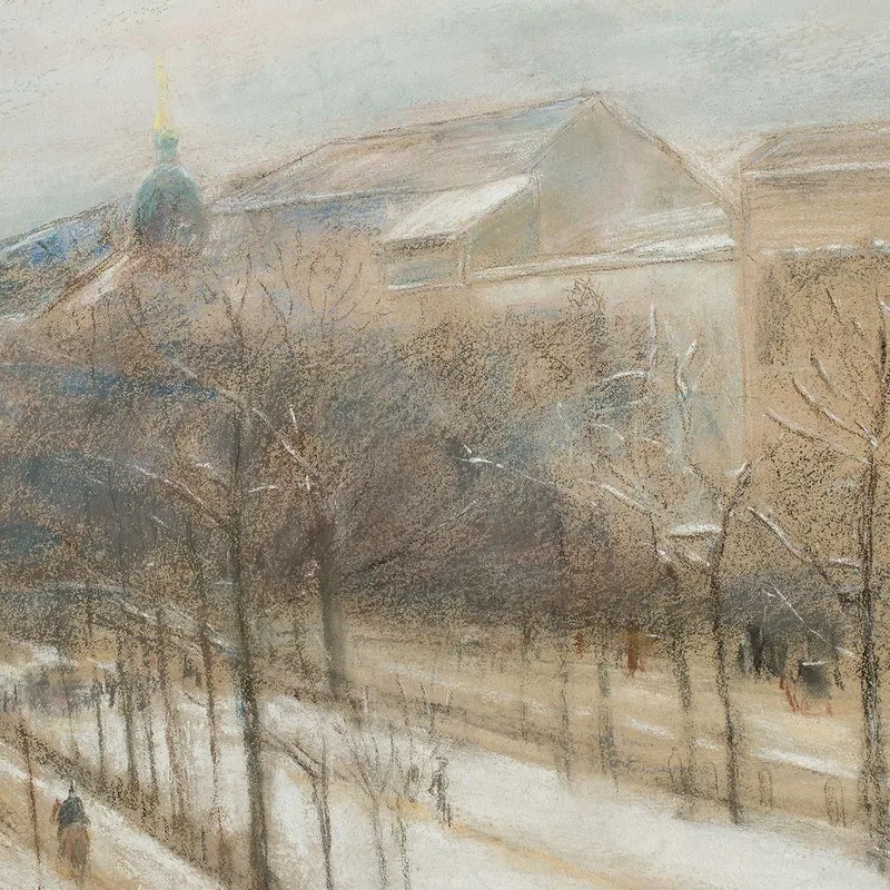 View From The Artist'S Living Room Window Onto Unter Den Linden Street Max Liebermann