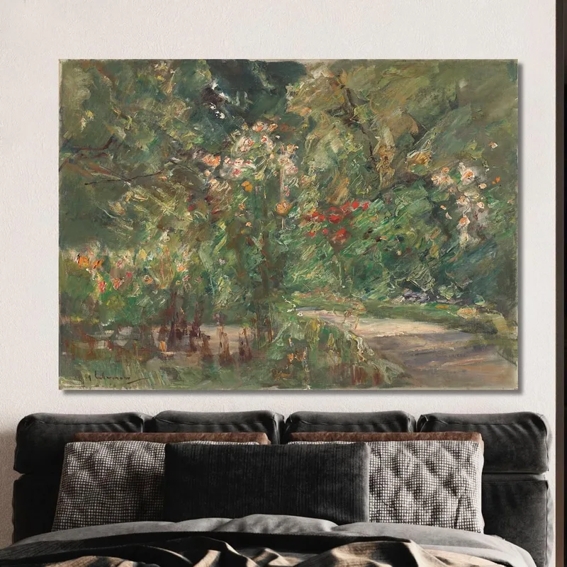 Flower Perennials In The Kitchen Garden Facing Northwest Max Liebermann