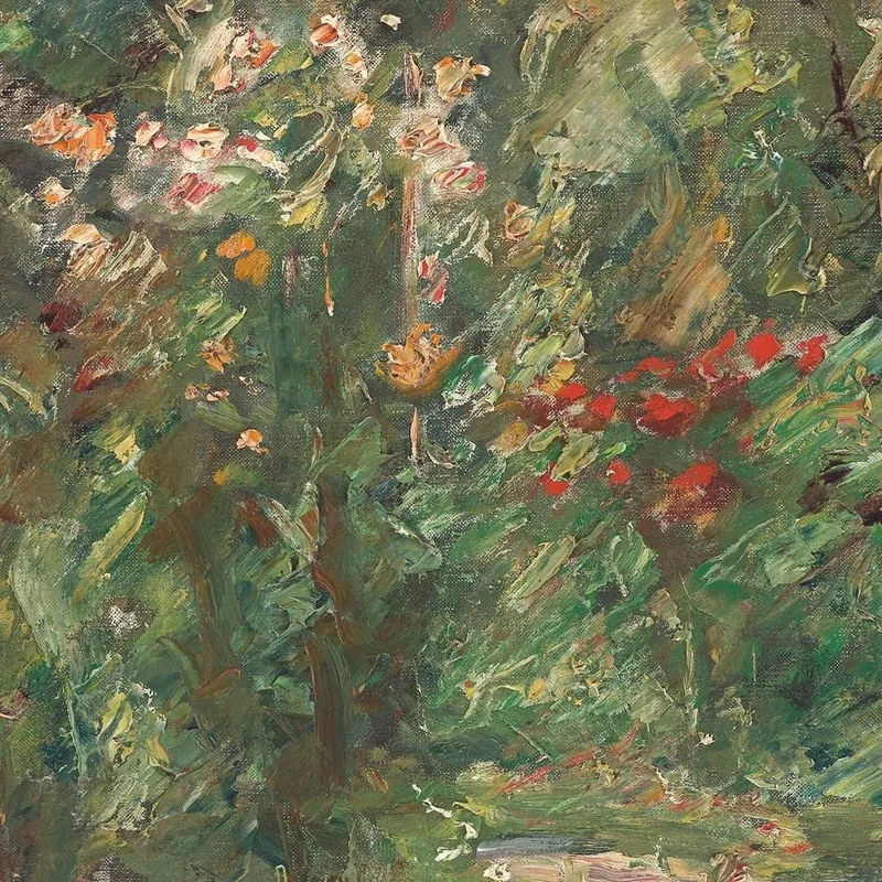 Flower Perennials In The Kitchen Garden Facing Northwest Max Liebermann