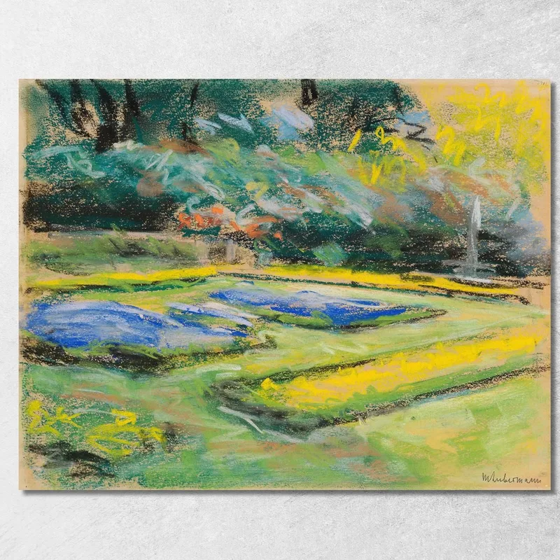 Flower Terrace In Wannsee Garden Facing Northwest Max Liebermann canvas print