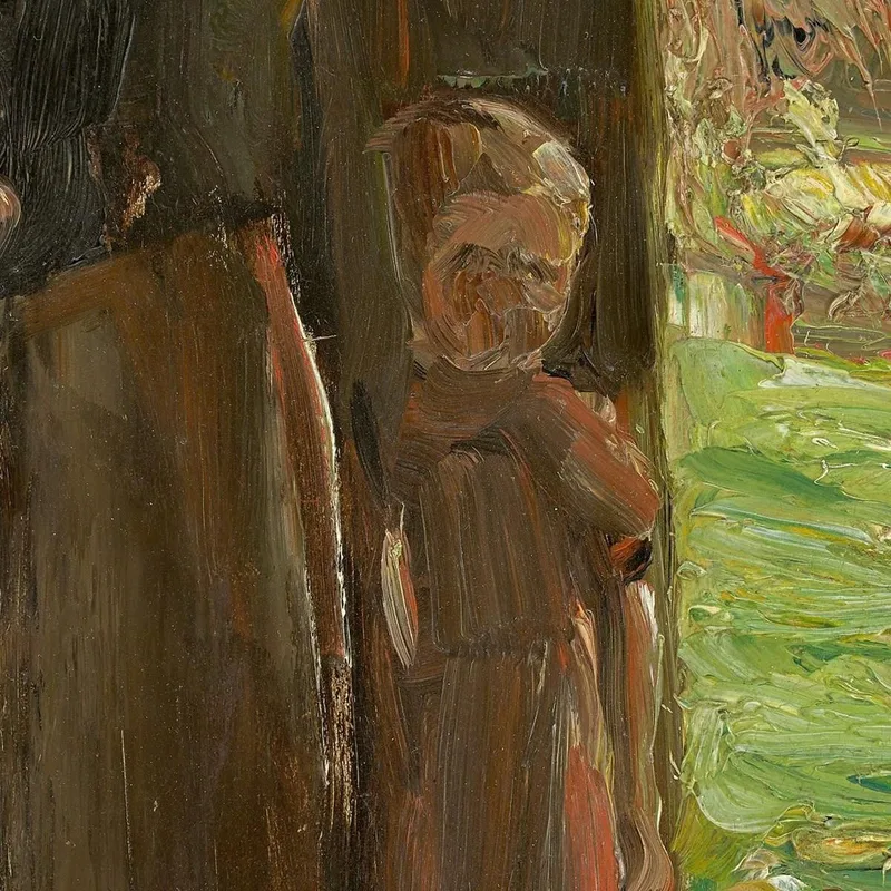 Bäuerin Mit Kind Unter Der Tür Frau Und Kind In Der Haustür Max Liebermann