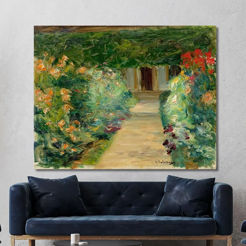 The Kitchen Garden In Wannsee Facing East Max Liebermann