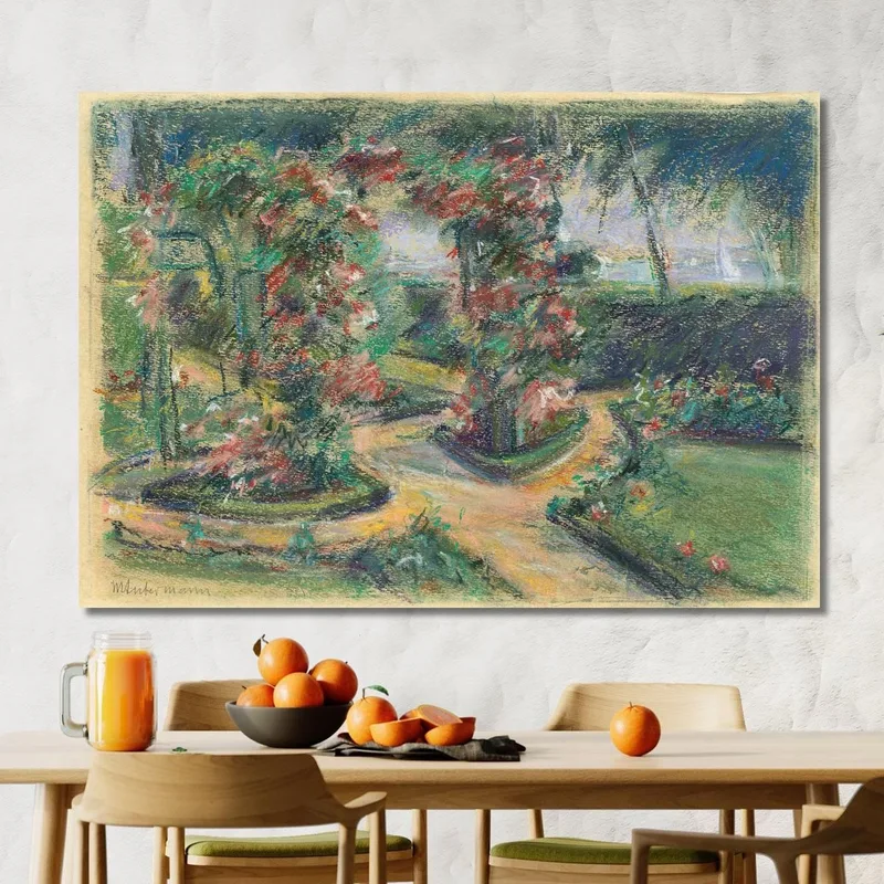 The Rose Garden In Wannsee Max Liebermann