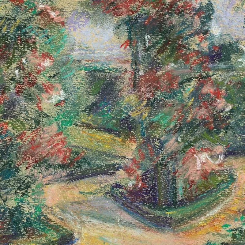 The Rose Garden In Wannsee Max Liebermann