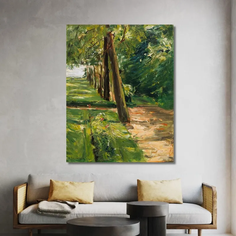 Il Viale Di Betulle Nel Giardino Del Wannsee Verso Est Max Liebermann