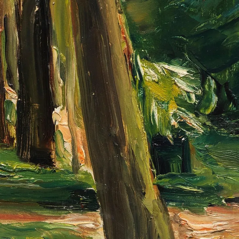 Il Viale Di Betulle Nel Giardino Del Wannsee Verso Est Max Liebermann