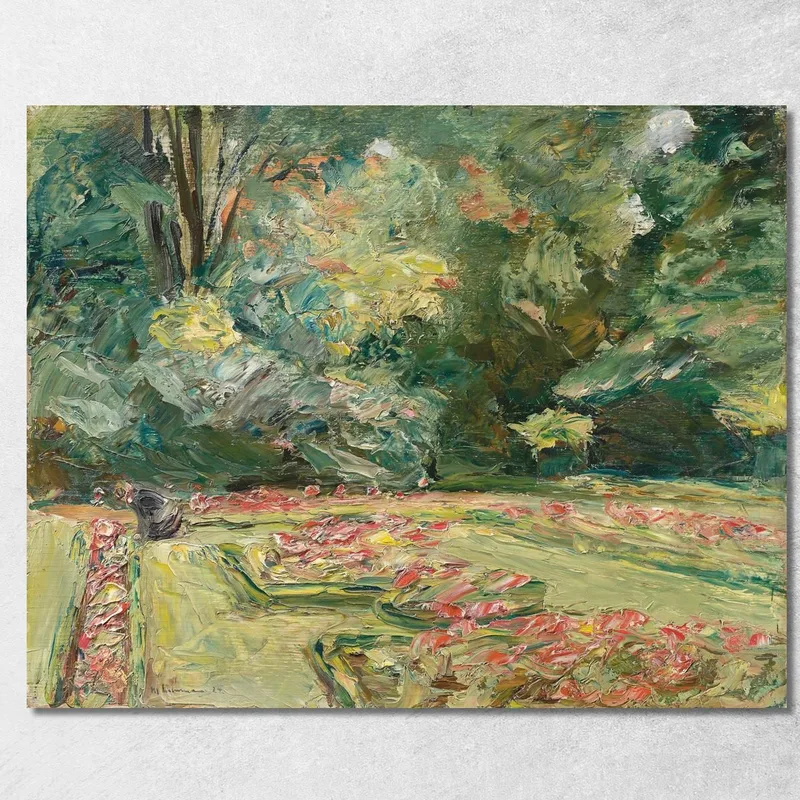 The Flower Terrace In Wannsee Garden Facing North Max Liebermann canvas print