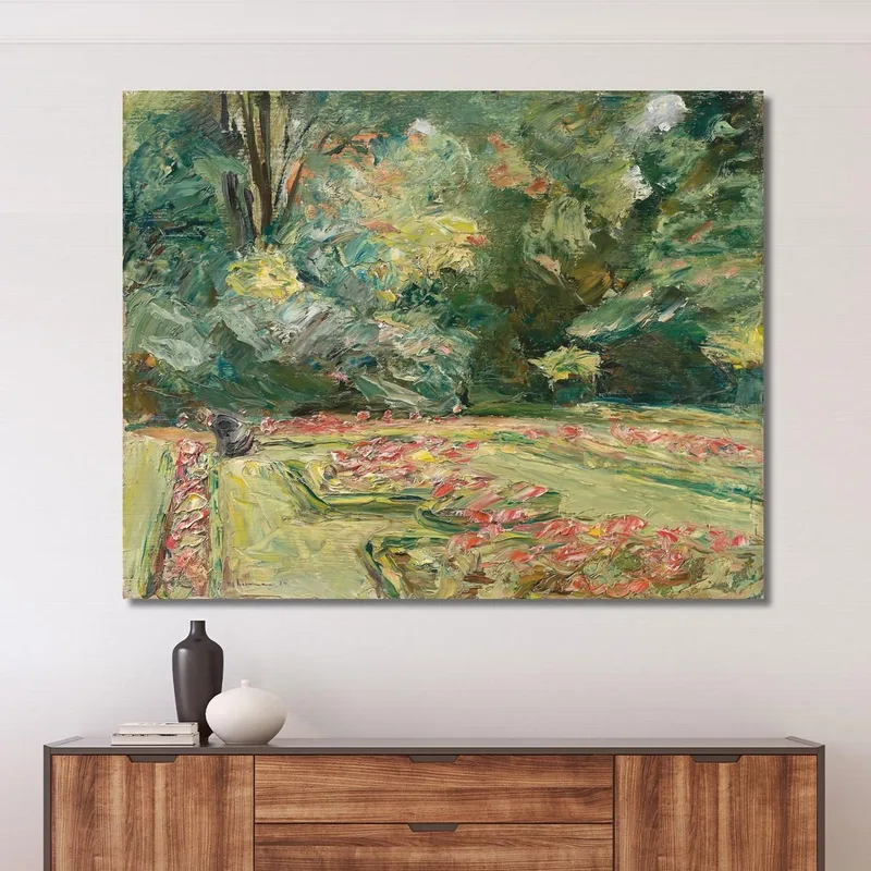 The Flower Terrace In Wannsee Garden Facing North Max Liebermann