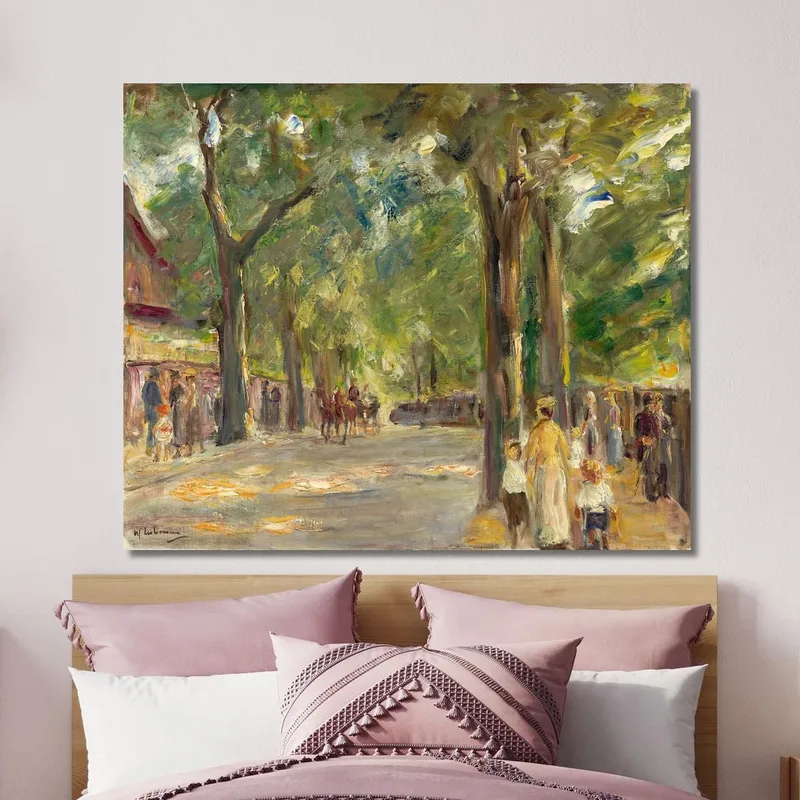 Die Große Seestraße In Wannsee Mit Spaziergängern Max Liebermann