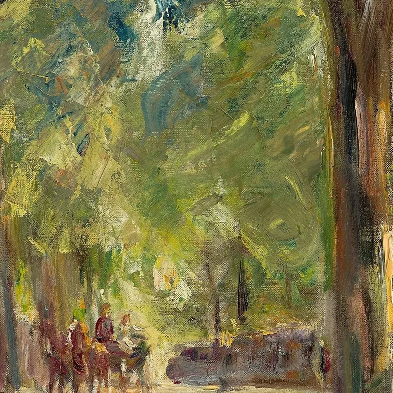 Die Große Seestraße In Wannsee Mit Spaziergängern Max Liebermann