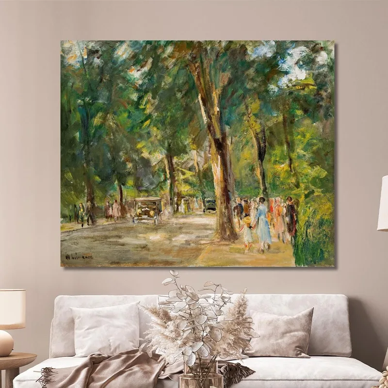 The Great Seestrasse In Wannsee With Walkers 2 Max Liebermann