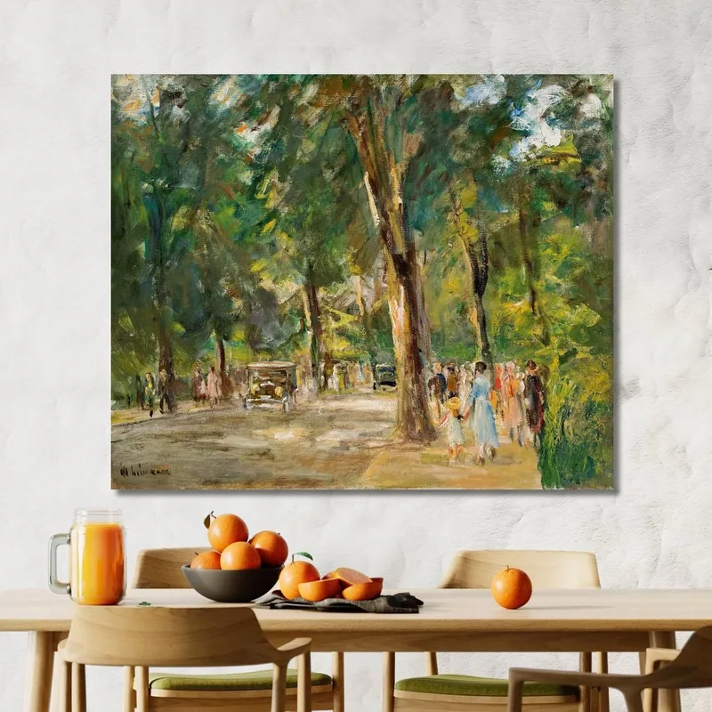 The Great Seestrasse In Wannsee With Walkers 2 Max Liebermann