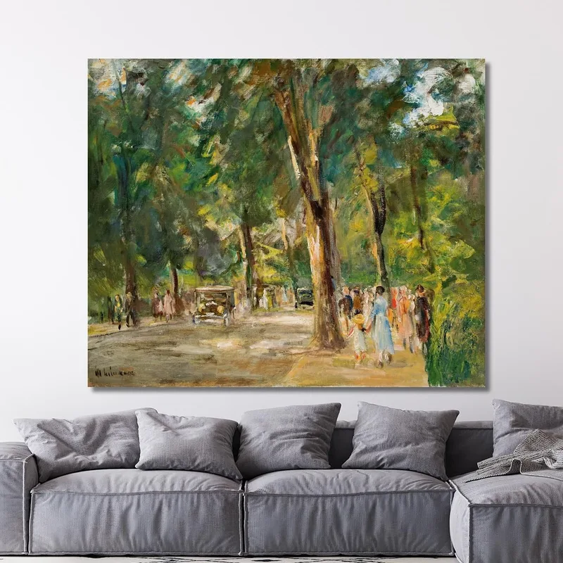 The Great Seestrasse In Wannsee With Walkers 2 Max Liebermann